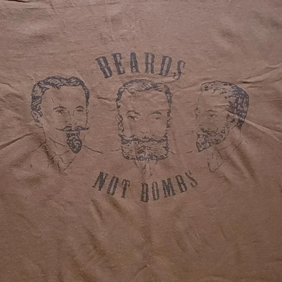 đź§”Beards not Bombsđź’Łtee - Picture 1 of 5